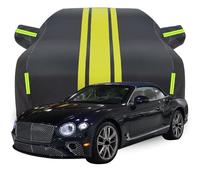 Car Cover for Bentley Continental GT Convertible, Waterproof Outdoor Car Covers Dustproof Scratch Proof UV Resistant All Weather Protection,C-Black-Yellow