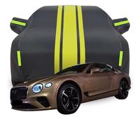 Car Cover for Bentley Continental GT, Waterproof Outdoor Car Covers Dustproof Scratch Proof UV Resistant All Weather Protection,C-Black-Yellow