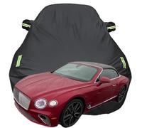 Car Cover for Bentley Continental GTC Azure V8, Waterproof Outdoor Car Covers Dustproof Scratch Proof UV Resistant All Weather Protection,Black-Plus-Cotton