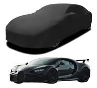 Car Cover for BUGATTI CHIRON Pur Sport ‘C’ shaped drift 2025, Elastic Breathable and Dustproof Fabric Windproof Elastic Cotton Car Covers Full Protection,Black