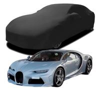 Car Cover for Bugatti Chiron Super Sport, Elastic Breathable Dustproof Fabric Indoor Windproof Protection Elastic Cotton Car Covers,Black