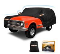 Car Cover for Chverolet K5 Blazer/GMC Jimmy 1969-1991 210D Oxford Cloth and Cotton Car Cover Waterproof All Weather with Zipper Windproof Heavy Duty All Weather with Wind, Sun, UV and Dust Protection