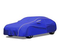 Car Cover For Fiat 500 Vintage, Waterproof Tarpaulin With Door Zipper Full Exterior Covers All-weather Protection Scratch-resistant And Durable Winter Garage(Blue)