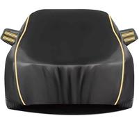 Car Cover For Ford S-Max 2006-2023, Anti-scratch Flame Retardant Oxford Cloth Car Waterproof Cover All-weather Protection With Door Zipper Outdoor Auto Tarpaulin(Black)