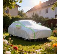 Car Cover For Honda CR-V- 190T Oxford Waterproof Car Cover,UV Protection,Snowproof,Dustproof,Reflective Strips with Storage Bag,Silver