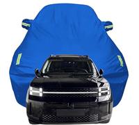 Car Cover for Hyundai Santa Fe SUV, Rain Proof Waterproof All Weather Outdoor Scratch Resistant Sun Snow Car Tarpaulin Exterior Protection,Blue-Plus-Cotton