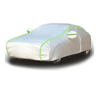 Car Cover for Jaguar XJ X351 2009-2019, Waterproof, Breathable, UV-proof, Snow-proof, Tear-resistant, Outdoor Protective Car Cover, Silver green