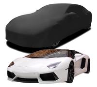 Car Cover for Lamborghini AVENTADOR LP700-4 ROADSTER, Elastic Breathable and Dustproof Fabric Windproof Elastic Cotton Car Covers Full Protection,Black