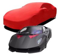 Car Cover for Lamborghini Sesto Elemento, Elastic Breathable and Dustproof Fabric Windproof Elastic Cotton Car Covers Full Protection,Red