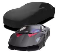 Car Cover for Lamborghini Sesto Elemento, Elastic Breathable and Dustproof Fabric Windproof Elastic Cotton Car Covers Full Protection,Black