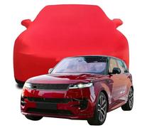 Car Cover for Land Rover Range Rover Sport First Edition 2023 2024 2025 2026, Elastic Breathable Dustproof Fabric Indoor Windproof Protection Elastic Cotton Car Covers,Red