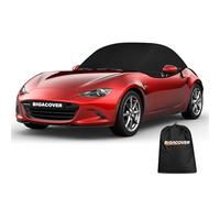 Car Cover for Mazda Miata MX-5 2015-2023, 420D Oxford Soft Top Roof Protector Cover with Reflective Strip Windproof Dustproof UV Resistant Protect Your Windshield and Roof (ND Model only)