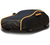 Car Cover for Nissan 240SX Hatchback 1989-1990, Waterproof All Weather Outdoor Full Protection with Cotton Lining UV Snow Rain Dust and Scratch Resistant,Black B