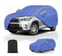 Car Cover for Outside Storage Custom Fit for Land Rover Range Rover Vogue (L322) |Outdoor Waterproof Breathable Full Car Covers Anti-scratch UV Durable Oxford Cloth Garage with Door Zip