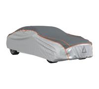 Car Cover for Sedan Hail Protection Full Waterproof XL Grey and Silver vidaXL
