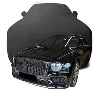 Car Cover Indoor for Bentley Flying Spur, Elastic Velvet Stretch Dust-Proof Protection Full Car Cover, Breathable Soft Fabric Indoor,Black