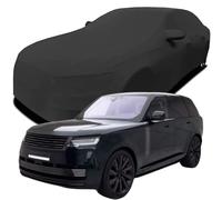 Car Cover Indoor for Range Rover P530 SV 2023 2024 2025 2026, Elastic Velvet Stretch Dust-Proof Protection Full Car Cover, Breathable Soft Fabric Indoor,Black