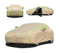 Car Cover Outdoor for ercedes- enz S500, Car Covers with Right Side Zipper Waterproof UV-Resistant Outdoor Full Exterior Protection 190T-PU (Khaki,for ercedes- enz S500)