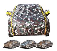 Car Cover Outdoor for Honda Jazz 2002-2024 Full Cover, Customized Car Cover All Weather for Waterproof Windproof Sun Rain Snow Protection with Reflective Strip and Zipper Door