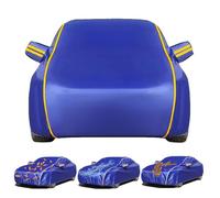 Car Cover Outdoor for Honda Jazz 2002-2024 Full Cover, Customized Car Cover All Weather for Waterproof Windproof Sun Rain Snow Protection with Reflective Strip and Zipper Door