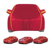 Car Cover Outdoor for Honda Jazz 2002-2024 Full Cover, Customized Car Cover All Weather for Waterproof Windproof Sun Rain Snow Protection with Reflective Strip and Zipper Door