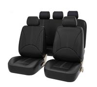 Car Cover Seats Full Set For Skoda rapid 2013-2017, 9 Pcs Leather Car Seat Cushion Protectors NonSlip Auto Interior Accessories,A/Black