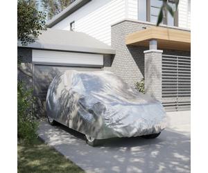 Car Cover Silver L 190T Polyester PU-Coated SUV Full Size 480x194x144.5cm 3Strap