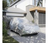Car Cover SUV Silver L PEVA 110g/m² Elastic Straps Windproof Full-Length Outdoor
