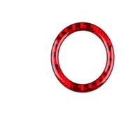 Car Cover Trim For Tesla For Model 3 / Y Juniper Highland 2024-2027 Real Soft Carbon Fiber Trunk Switch Button Frame Trim Sticker Decoration Stickers Decorative(Red)