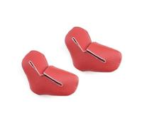 Car Cover Trim Universal Seat Belt Buckle Clip Protector Leather Trim Interior Button Case Anti-Scratch Cover Safety Accessories Central Control(Red)