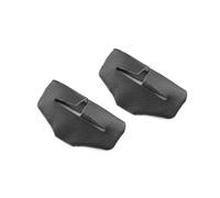 Car Cover Trim Universal Seat Belt Buckle Clip Protector Leather Trim Interior Button Case Anti-Scratch Cover Safety Accessories Interior Strips Moulding(Black)