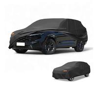 Car Cover Waterproof All Weather 210D-PU, UV Sun Rain Protection, for Honda CRV, with Left Side Zipper & Mirror Pockets, Black Protect car paint