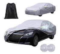 Car Cover Waterproof All Weather Auto Cover Car Snow Cover for 2010 to 2025 Camry LE for Corolla LE for Benz E Class with Ventilation Holes Antenna Kit UV Wind Snow Protection (1 Set)