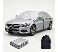 Car Cover Waterproof All Weather Half Custom Fit Full for Aston Martin DB9 2005-2012 UV Resistant Outdoor Protection with 8 Straps & Mirror Pockets Anti Snow Dust Frost(Silver)