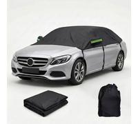 Car Cover Waterproof All Weather Half Custom Fit Full for Audi A3 Cabriolet 2008-2012 UV Resistant Outdoor Protection with 8 Straps & Mirror Pockets Anti Rain Snow Dust Frost(Black)