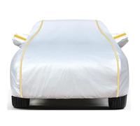 Car Cover Waterproof Breathable for Audi TT MK1, Outdoor Full Cover 190T Rain Sun Dust All Weather Protection with Zip and Reflective Strips Scratch Snow Heat Resistant, Fit Sedan (Silver2)