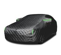 Car Cover Waterproof Breathable for Lancia Delta 2008-2014, Anti-hail Outdoor Car Cover Thickened Cotton Dustproof All-Weather Protection, Hail Protection (Black)