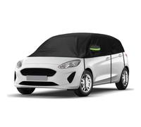 Car Cover Waterproof Compatible with Ford Fiesta hatchback 2008-2023, Half Car Cover Upgrade Thicken Tarpaulin, Half Cover for All Weather, UV Resistant Full Garage Rain Sun Dust Protection Snowproof