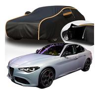 Car Cover Waterproof for Alfa Romeo Giulia, Sun Proof UV Proof Wind Proof and Rain Proof Outdoor Car Covers Exterior Protection,A