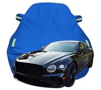 Car Cover Waterproof for Bentley Continental GT Speed, Sun Proof UV Proof Wind Proof and Rain Proof Outdoor Car Covers Exterior Protection,Blue-Plus-Cotton
