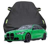 Car Cover Waterproof for BMW M3 Competition G80 BMW, Sun Proof UV Proof Wind Proof and Rain Proof Outdoor Car Covers Exterior Protection,Black-Plus-Cotton