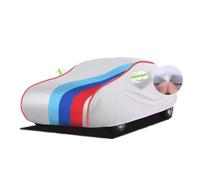 Car Cover Waterproof for BMW M3 Coupe Convertible E30 E36 E46 E92 E93, Waterproof Outdoor Car Covers Breathable Large Cover With Straps Zip Dustproof Windproof UV Protection(Silver 2 (long),E46)