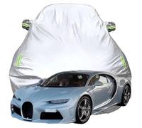 Car Cover Waterproof for Bugatti Chiron Super Sport, Oxford Cloth Outdoor Covers Breathable Rain Sun Dust Protection Windproof Car Cover,Silver-Plus-Cotton