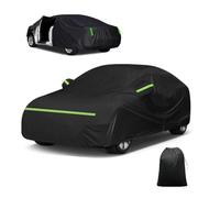 Car Cover Waterproof for Citroen Dyane (1969 1983), Waterproof Outdoor Winter Car Covers Breathable Large Cover With Straps Zip Dustproof Windproof UV Protection(Nero)
