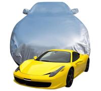 Car Cover Waterproof for Ferrari 458 Italia 2011, All Weather Windproof Snowproof UV Protection Car Cover, Breathable Oxford Car Tarpaulin,Silver