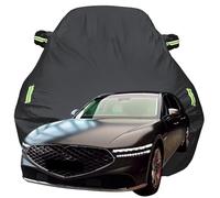 Car Cover Waterproof for Genesis G90, Sun Proof UV Proof Wind Proof and Rain Proof Outdoor Car Covers Exterior Protection,Black-Plus-Cotton