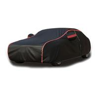 Car Cover Waterproof for Mercedes-Benz E-Class E220 , Car Covers Breathable Large, Full Car Cover, Oxford Cloth Sun Protection High Stretch, Sturdy And Durable, Customized For Your Car(Balck-red)