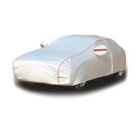 Car Cover Waterproof for Mercedes-Benz GLA 200, Car Covers Breathable Large, Full Car Cover, Oxford Cloth Sun Protection High Stretch, Sturdy And Durable, Customized For Your Car(White-red)