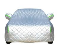 Car Cover Waterproof For VW Golf Cross 2011-2022,All Weather Full Car Covers with Driver Door Zipper for Sun Snow Rain Dust Protection,A-Silver-Green