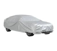 Car Cover with Buckle Straps Full Waterproof Sedan Cover Silver PEVA vidaXL